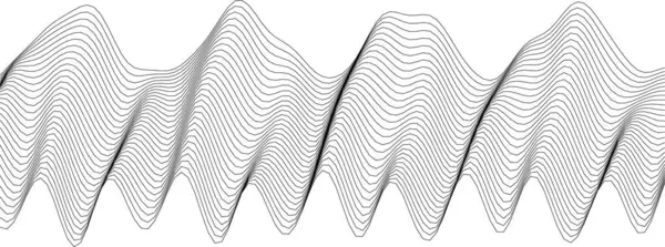 Yaratıcı tasarım için tekrarlanan çizgiler ve eğrilerle soyut dalga deseni.