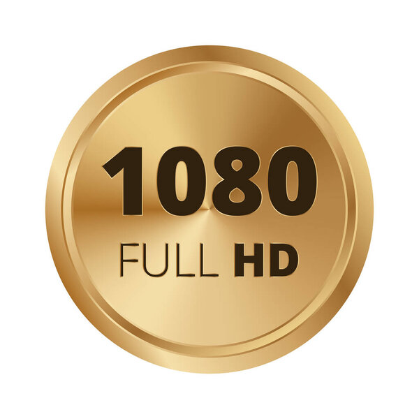 Знак из золота 1080 пробы на белом фоне.