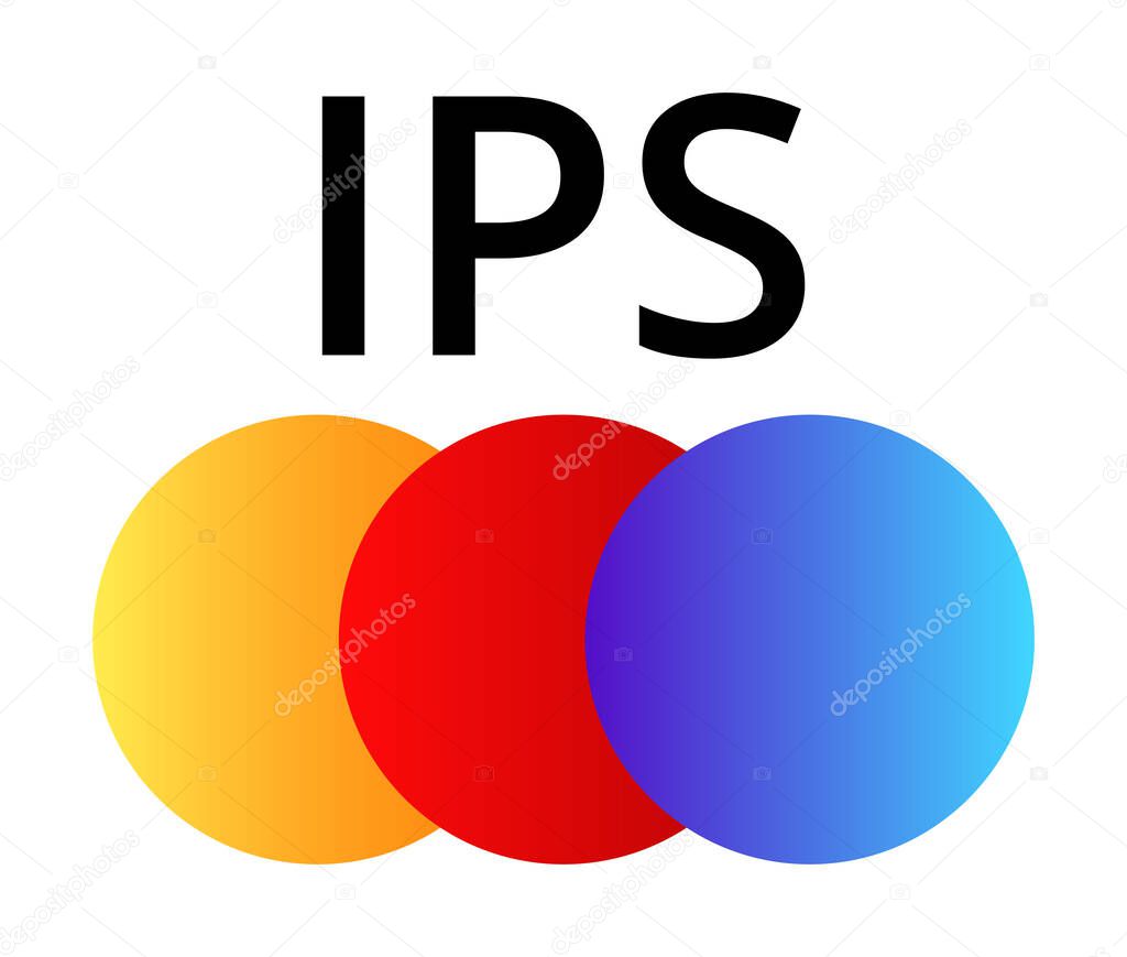 Ips logo with overlapping circles in yellow, red, and blue gradient.