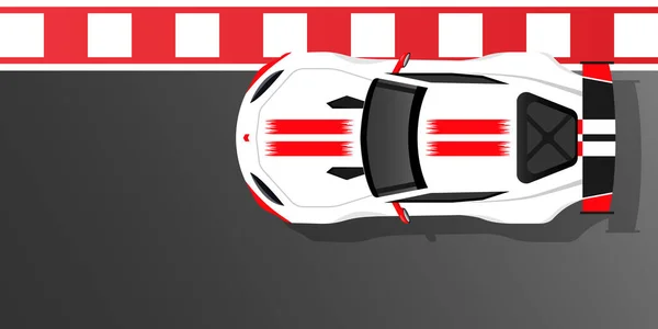 Závodní Auto Trati Ilustrace — Stock fotografie