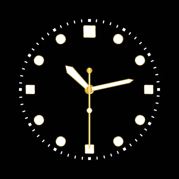 用于网页设计的时钟黄金隔离图标 — 图库照片