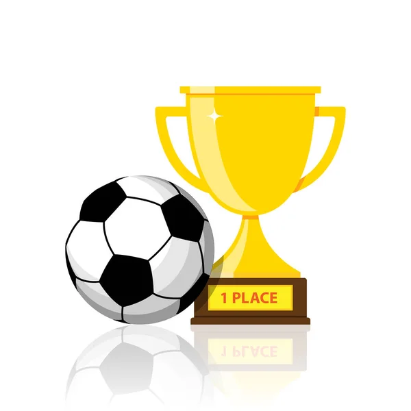 Soccer Ball Trophy — Stock Photo, Image