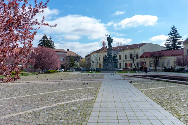 Statue Liberté Sur Parc Réconciliation Arad Roumanie Europe — Photo