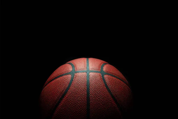 Basketball Ballon Réaliste Championnat Basket Fond Sombre Eps Vecteur — Photo