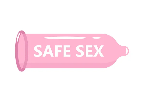 Kondom Skydda Säker Kön Koncept Hälsa Koncept Vektor — Stockfoto