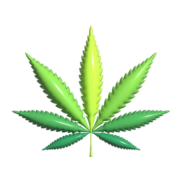 Marihuanový List Lékařské Konopí Ilustrační Vektor — Stock fotografie