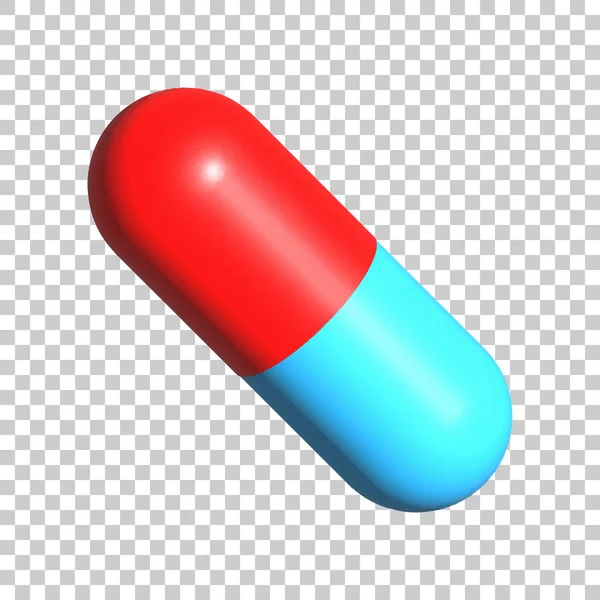 Pille Rot Und Blau Vektor Eps Illustration — Stockfoto