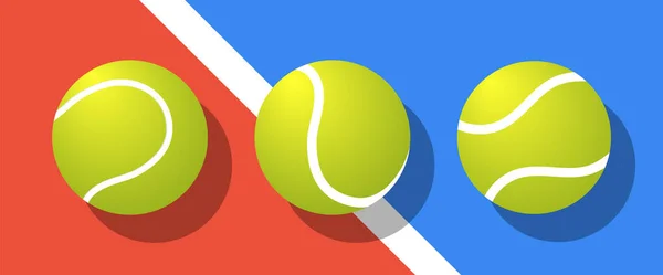Tennis Ball Set Court Vector — стокове фото