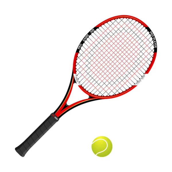Теннисная Ракетка Теннисным Мячом — стоковое фото