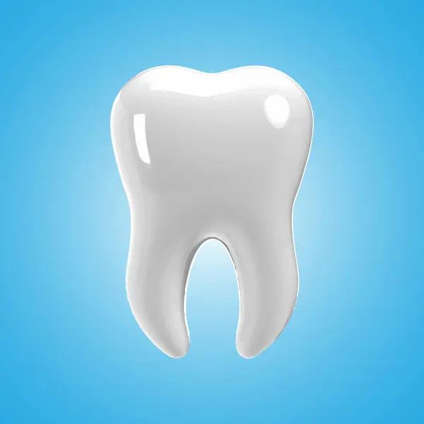 Dental model of a tooth, illustration as a concept of dental examination of teeth, dental health and hygiene vector