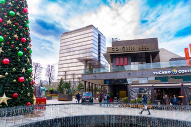 Timisoara, Romanya 17 Ocak 2024: Iulius Mall, Timisoara, Romanya