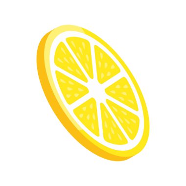Limon sarısı dilimlenmiş limon dilimleri illüstrasyon narenciye dilimleri taze limon turunçgilleri