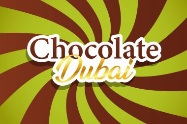 Çikolatalı Dubai arka planı soyut çikolata kremi güneş ışınları tasarımı