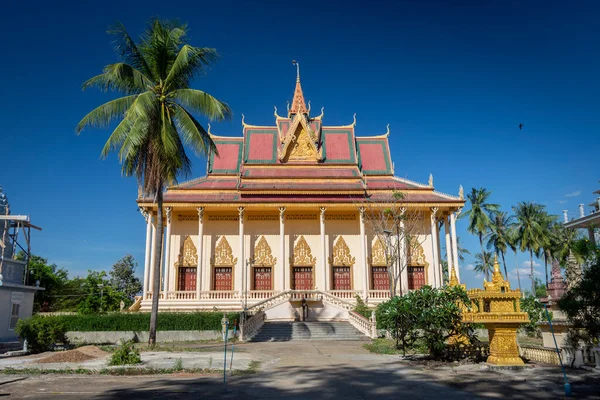 Buddisttempel Pagoda Exteriör Chhlong Nära Kratie Kambodja — Stockfoto