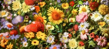 Bahçedeki resimler, güzel sanatlar.