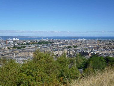 Edinburgh, İngiltere'de şehir görüntüsü