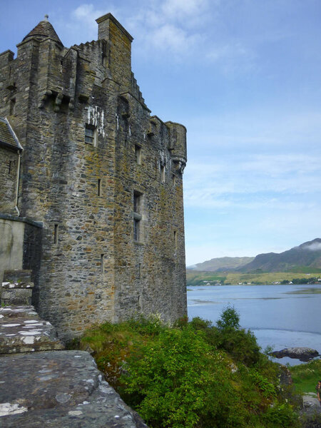 Castle in Eilean Donan island, Scotland, UK