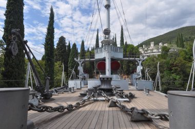 GARDONE RIVIERA, ITALY - CIRCA AUGUST 2021: Il Vittoriale degli Italiani Gabriele D'Annunzio house clipart