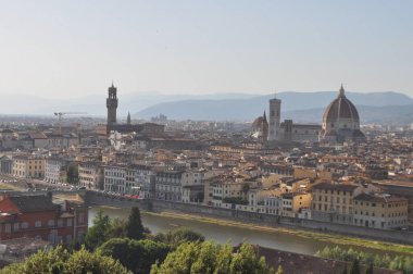 Floransa şehrinin manzarası, İtalya