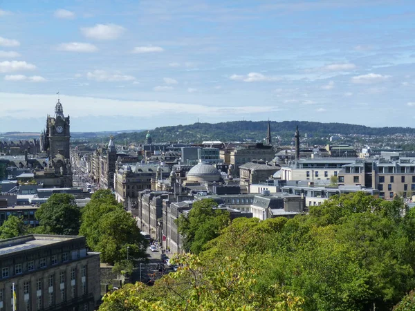 Вид Город Эдинбург Великобритания — стоковое фото