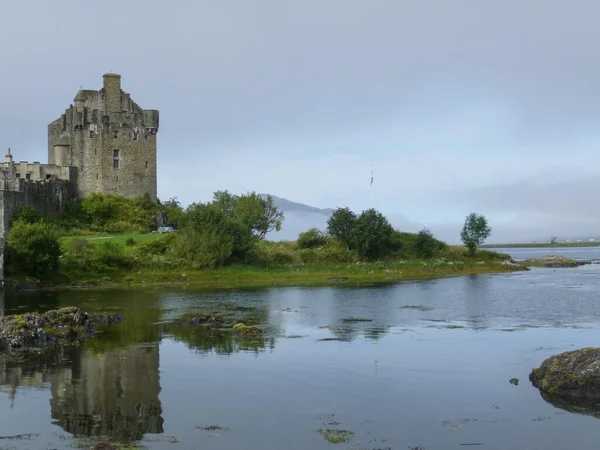 Замок Острове Эйлиан Донан Шотландия Великобритания — стоковое фото