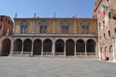 Verona, İtalya 'daki Piazza dei Signori Meydanı