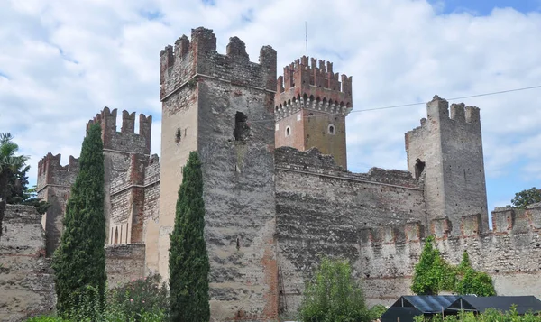 Castello Scaligero Translation Schloss Scala Lasize Italien — Stockfoto