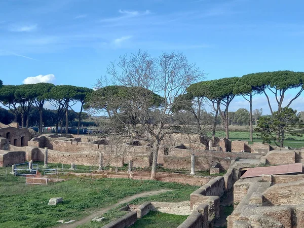 Ostia Antica Arkeologiska Park Ostia Italien — Stockfoto