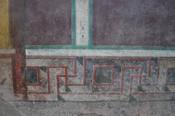 Ruiny Stanowiska Archeologicznego Starożytnym Rzymskim Mieście Pompeje Pochowane Pod Popiołem — Zdjęcie stockowe
