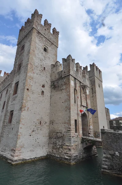 Castello Scaligero Tradução Castelo Scala Sirmione Itália — Fotografia de Stock