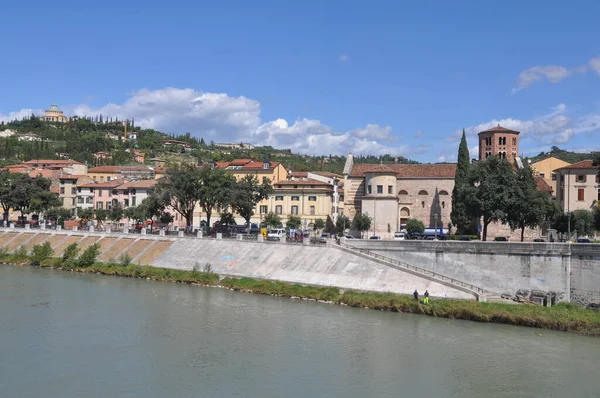 Över Staden Verona Italien — Stockfoto