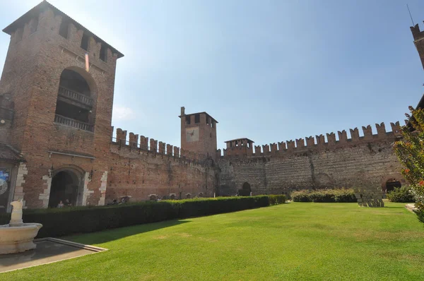 Verona Italy Circa August 2021 Castelvecchio Translation Old Castle — Stock Photo, Image