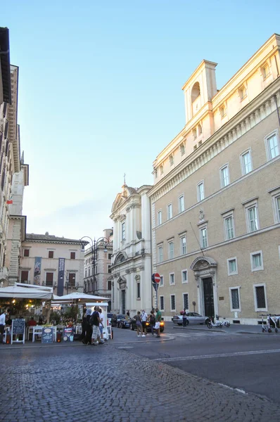 Ρωμη Ιταλια Circa Αυγουστοσ 2020 Άποψη Της Πλατείας Piazza Navona — Φωτογραφία Αρχείου