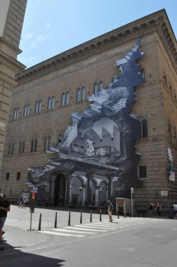 FLORENCE, İTALYA - CIRCA AĞUSTOS 2021: Şehir manzarası