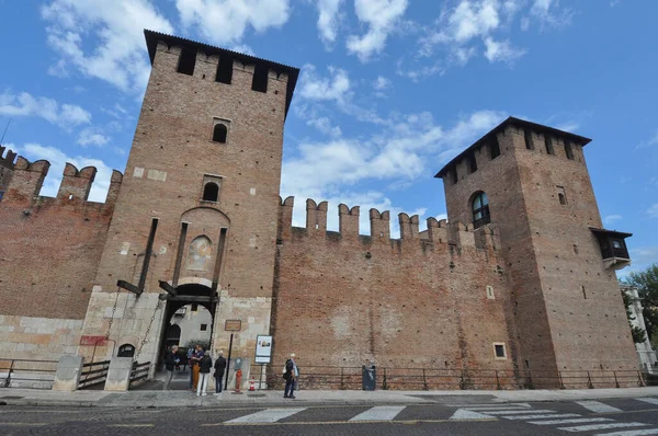 Verona Italy Circa August 2021 Castelvecchio Translation Old Castle — Stock Photo, Image