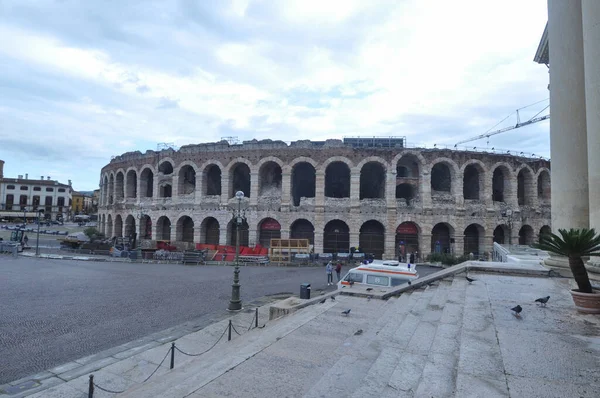 Верона Италия Circa August 2021 Римский Амфитеатр Арена Верона — стоковое фото