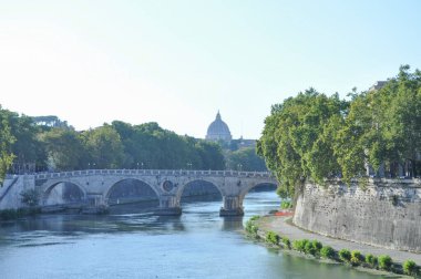 Tiber Nehri'nin (Fiume Trevi) Roma, İtalya