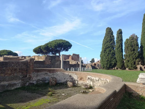 Αρχαιολογικό Πάρκο Ostia Antica Στην Ostia Ιταλία — Φωτογραφία Αρχείου