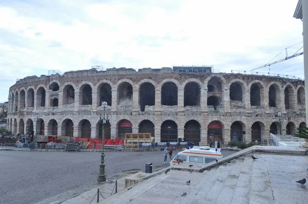 Верона Италия Августа 2021 Года Римский Амфитеатр Арена Верона — стоковое фото
