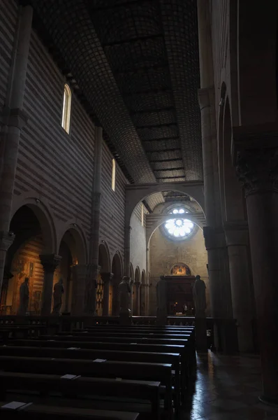 베로나 이탈리아 2021년 27일 Basilica San Zeno Aka San Zeno — 스톡 사진