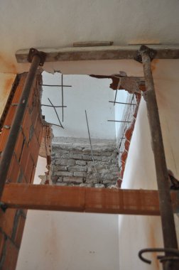 İnşaat işleri için inşaat alanı.