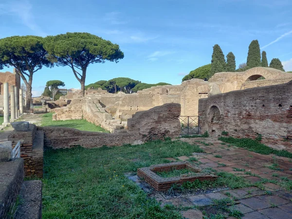 Parque Arqueológico Ostia Antica Ostia Italia — Fotografia de Stock