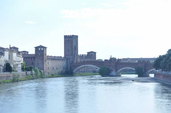 Verona Şehrinin Manzarası Talya — Stok fotoğraf