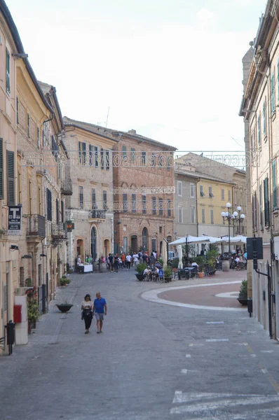 Recanati Italy August 2020 View City — Stock Photo, Image