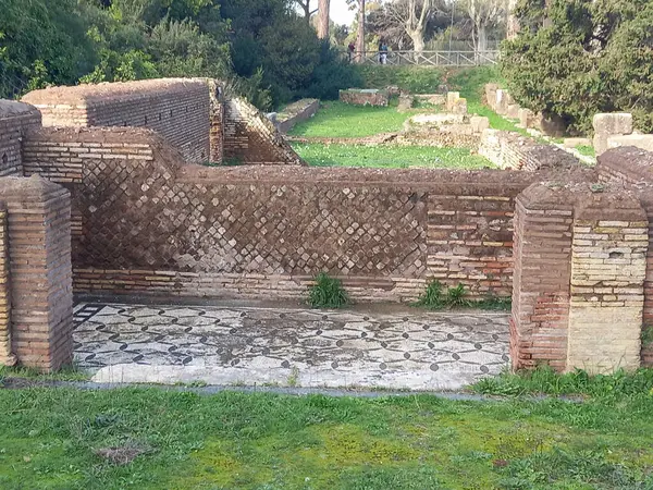 Ostia Antica Arkeologiska Park Ostia Italien — Stockfoto
