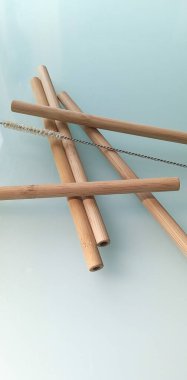Çevre dostu gübre bambu pipetleri plastik pipetlere alternatif olarak