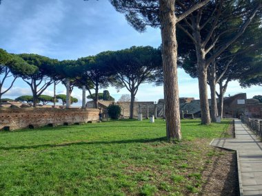 Ostia antika arkeoloji parkı Ostia, İtalya