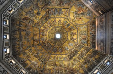 FLORENCE, ITALY - HAZİRAN 04, 2022: Florence Cathedral aka Duomo di Firenze or Basilica di Santa Maria del Fiore