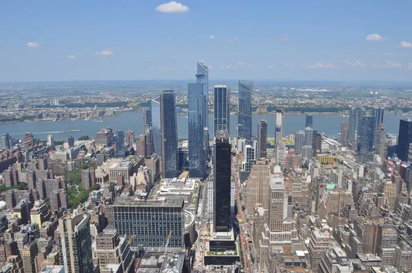 Widok Lotu Ptaka Miasto Nowy Jork Usa — Zdjęcie stockowe