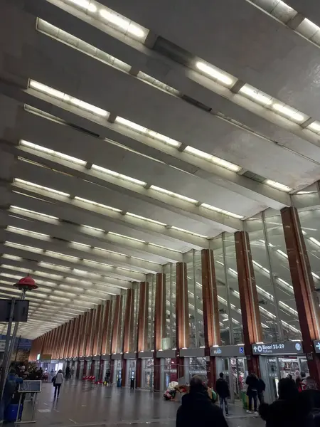 Roma Talya Aralik 2022 Roman Terminali Merkez Tren Stasyonu — Stok fotoğraf